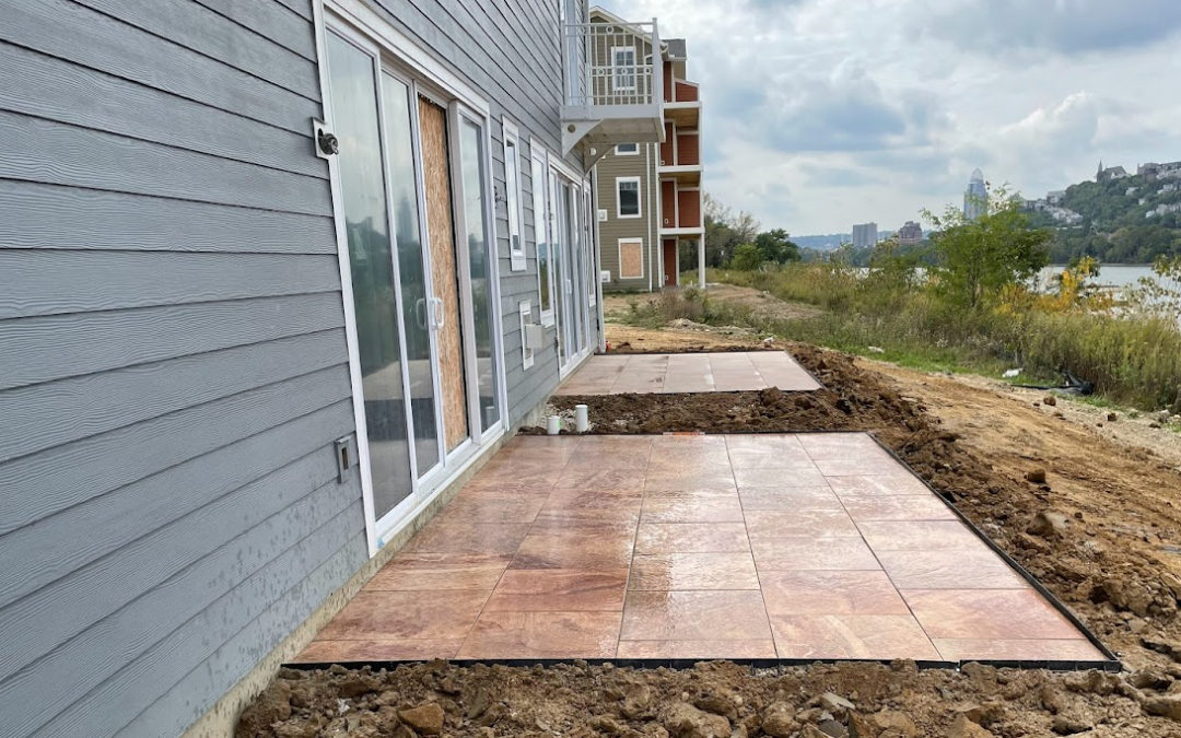 Double Paver Patios Installed For Cutter Construction – Dayton, Kentucky
