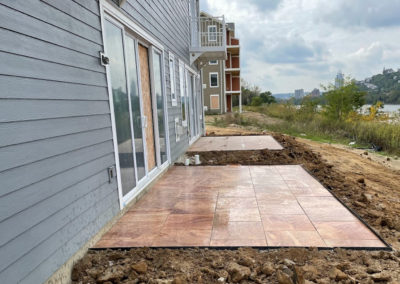 Double Paver Patios Installed For Cutter Construction – Dayton, Kentucky