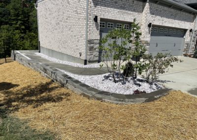 Montgomery Block Wall and Concrete Sidewalk Installation – Union Kentucky