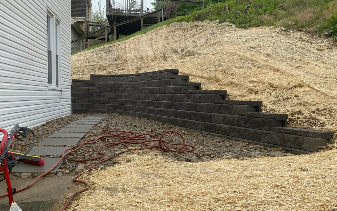 Long Retaining Wall And Paver Step Pathway – Newport, Kentucky